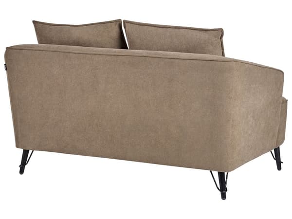 Soffgrupp 2- och 3-sits Brun Tygklädsel Extra Kuddar Modern Stil Vardagsrumsmöbler