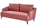 Miniatyrbillede 5 af 11: Sofasæt Rød Boucle 3 2 Personers Sofagruppe til Stue Indretning Moderne Siddemøbler