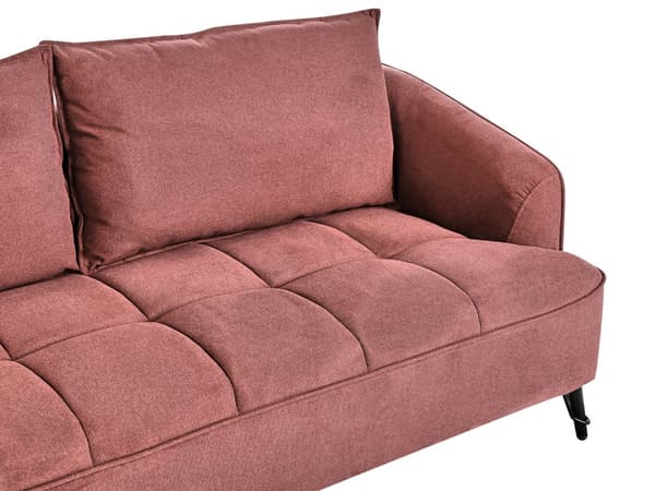 Sofasæt Rød Boucle 3 2 Personers Sofagruppe til Stue Indretning Moderne Siddemøbler