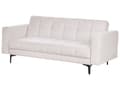 Miniatyrbild 10 av 11: Soffgrupp Off-White Polyester Tyg Klädsel 3-sits och 2 Fåtöljer Lutande Ryggstöd 3 Lägen Klick-Klack