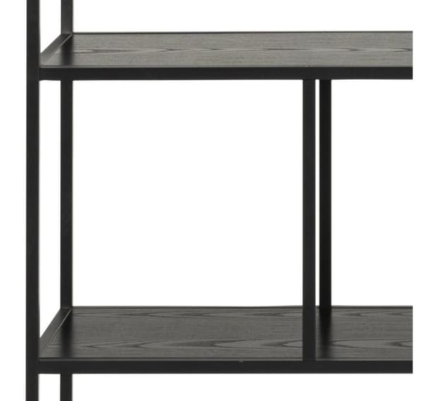 Shelf SEAFORD 135x35xH150cm, black