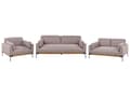 Miniatyrbillede 1 af 11: Sofasæt Taupe Polyester 6 Personers Sofagruppe Design Stue Indretning