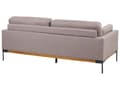 Miniatyrbild 6 av 11: Soffgrupp Taupe Polyester Tyg Järn Svarta Ben 3-sits 2-sits Fåtölj Stoppad Vardagsrumsmöbler
