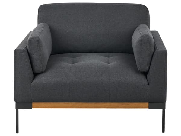 Sofasæt Sort Polyester 6 Personers Sofagruppe Design Stue Indretning