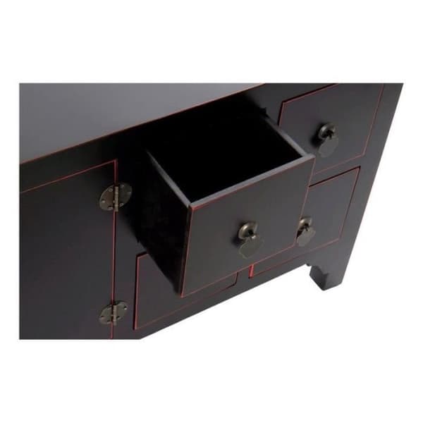 TV-möbel Thyann Fir Wood MDF (130 x 24 x 51 cm)