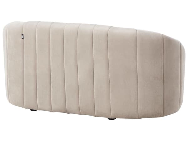 Sofasæt Stof Beige Velour 6 Personers Sofagruppe 3 2 1 Flydersofa Design Stue Indretning Sofa og Lænestol Sæt
