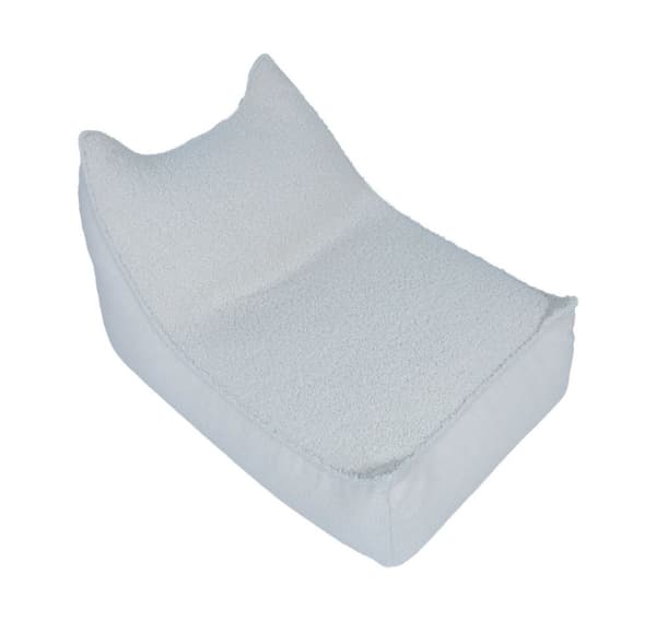 Bean bag LARRY CAT 100x70x30/56cm, natural white