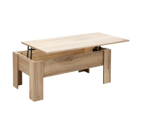 Coffee table HANNES 100x50xH42cm, rustic melamine