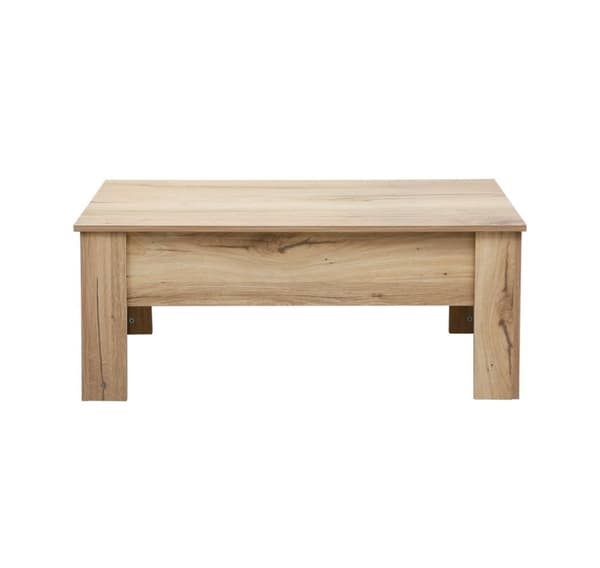 Coffee table HANNES 100x50xH42cm, rustic melamine