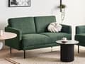 Miniatyrbillede 4 af 11: Sofasæt Grøn 3 Personers Sofagruppe med Sofa og Lænestol Klassisk Minimalistisk Siddemøbler