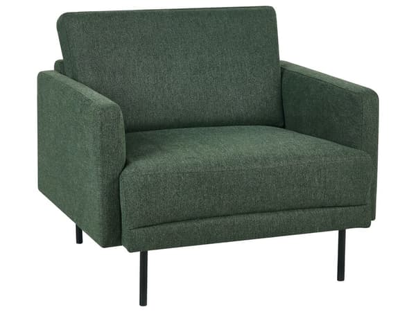 Sofasæt Grøn 3 Personers Sofagruppe med Sofa og Lænestol Klassisk Minimalistisk Siddemøbler
