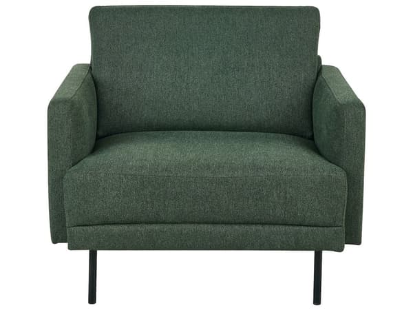Sofasæt Grøn 3 Personers Sofagruppe med Sofa og Lænestol Klassisk Minimalistisk Siddemøbler