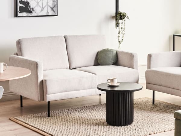 Sofasæt Lys Beige 3 Personers Sofagruppe med Sofa og Lænestol Klassisk Minimalistisk Siddemøbler