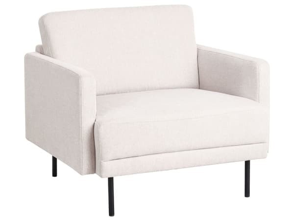 Sofasæt Lys Beige 3 Personers Sofagruppe med Sofa og Lænestol Klassisk Minimalistisk Siddemøbler