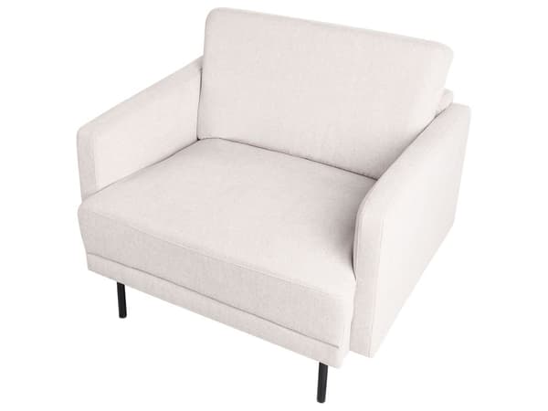 Sofasæt Lys Beige 3 Personers Sofagruppe med Sofa og Lænestol Klassisk Minimalistisk Siddemøbler