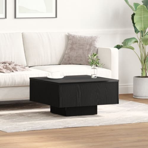 Kaffebord Svart Ek 60x60x31,5 cm Ingenjörat Trä