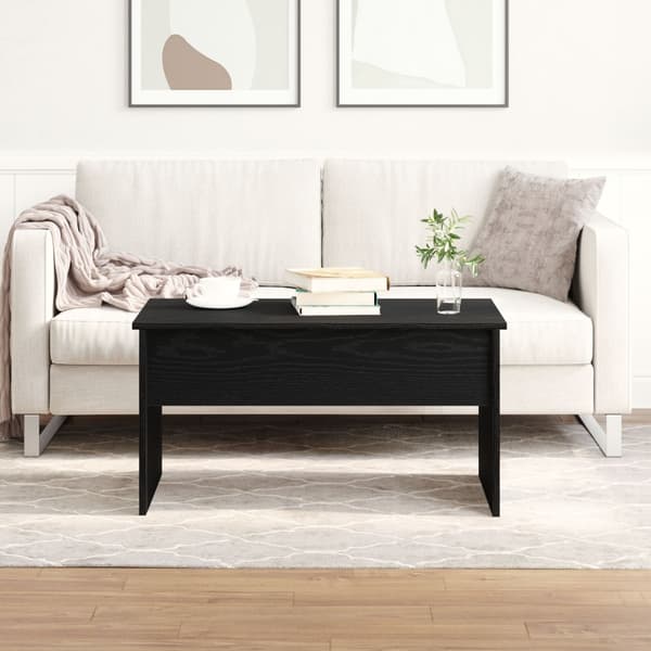 Svart Ek Kaffeebord - 80 x 50,5 x 41,5 cm