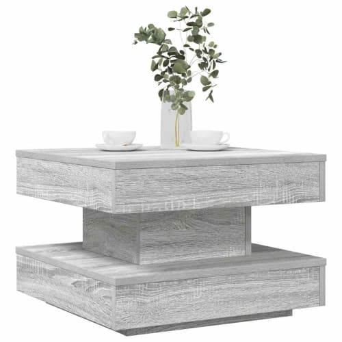 Soffbord 360 grader vridbart grå sonoma 50x50x34,5 cm