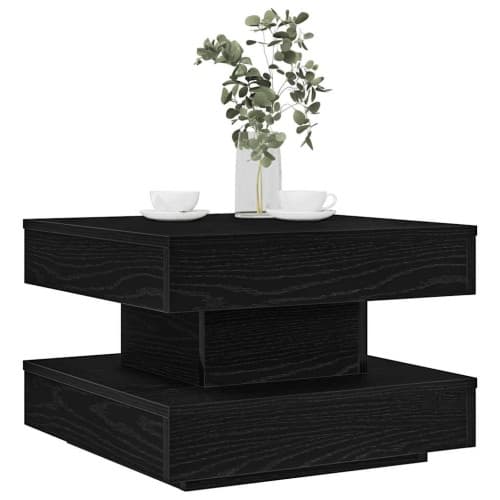 Soffbord 360 grader vridbart svart 50x50x34,5 cm