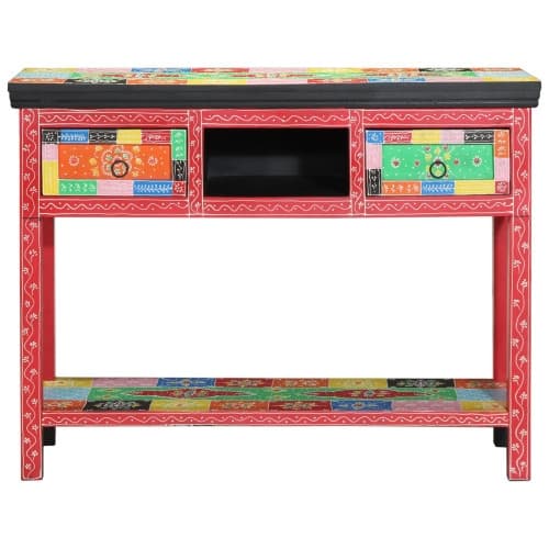 Konsolbord i flera färger, 100x30x75 cm, i massivt mango