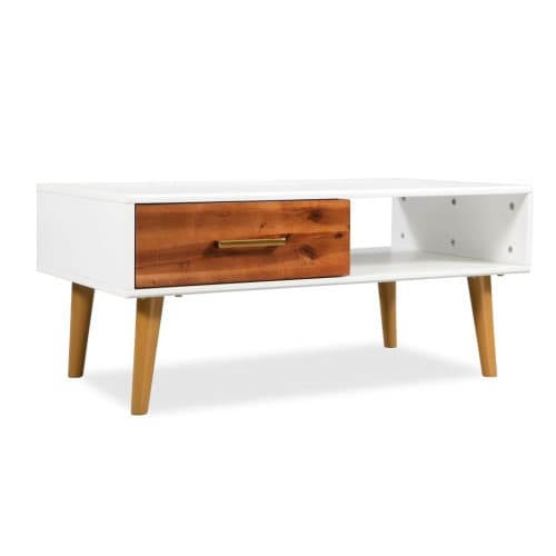 Soffbord massivt akaciaträ 90x50x40 cm