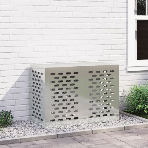 Klimatanläggningsskydd 100x50x70 cm Galvaniserat stål