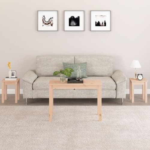 Satsbord 3 st massiv furu