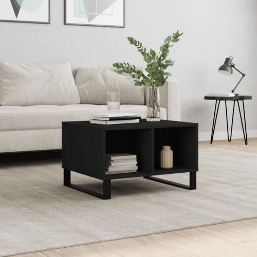 Soffbord svart 60x50x36,5 cm konstruerat trä
