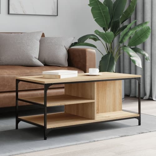 Soffbord sonoma-ek 100x50x45 cm konstruerat trä