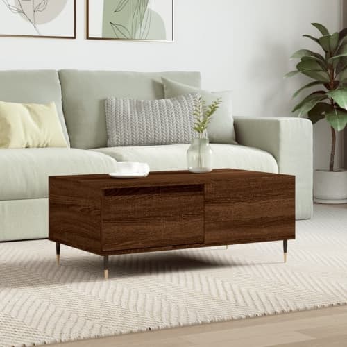 Soffbord brun ek 90x50x36,5 cm konstruerat trä