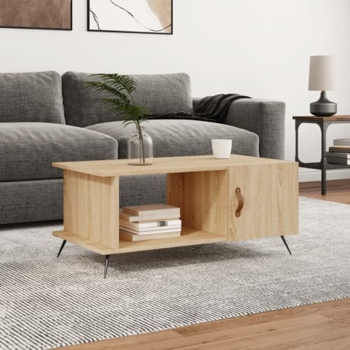 Soffbord sonoma-ek 90x50x40 cm konstruerat trä