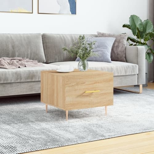 Soffbord sonoma-ek 50x50x40 cm konstruerat trä
