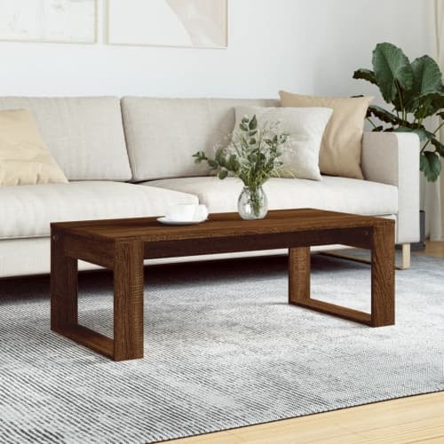 Soffbord brun ek 102x50x35 cm konstruerat trä