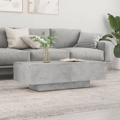 Soffbord betonggrå 100x49,5x31 cm konstruerat trä