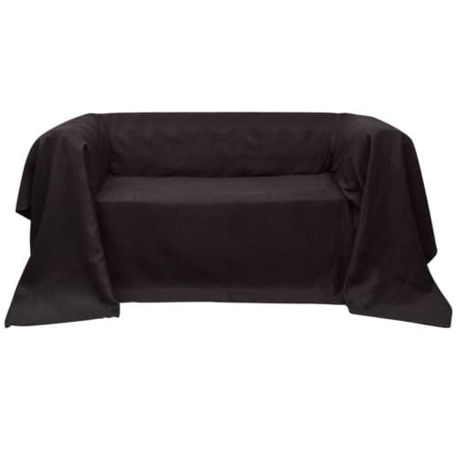 Sofföverdrag i micromocka 270 x 350 cm brun