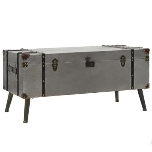 Soffbord MDF och aluminium 102x51x47,5 cm