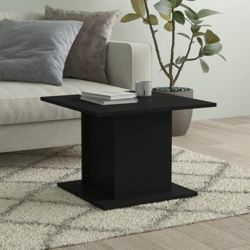 Soffbord svart 55,5x55,5x40 cm konstruerat trä