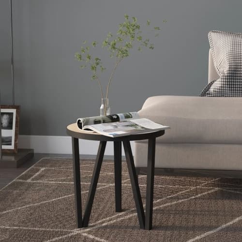 Tebord sonoma-ek Ø35 cm MDF