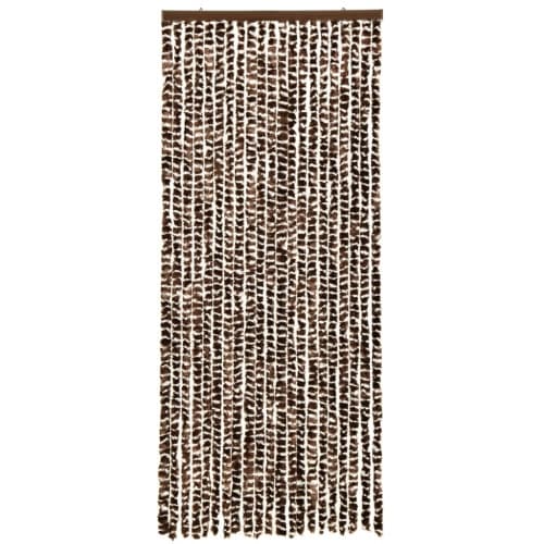 Insektsdraperi brun och vit 56x185 cm chenille