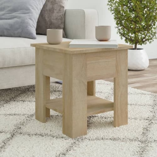 Soffbord sonoma-ek 40x40x42 cm konstruerat trä