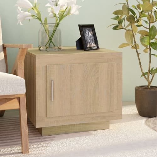 Soffbord sonoma-ek 51x50x45 cm konstruerat trä