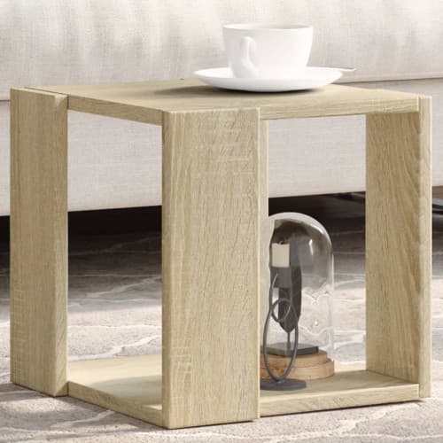 Soffbord sonoma-ek 32x32x30 cm konstruerat trä