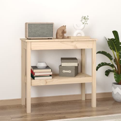 Konsolbord 80x40x75 cm massiv furu