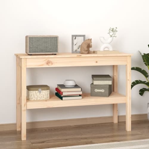 Konsolbord 110x40x75 cm massiv furu
