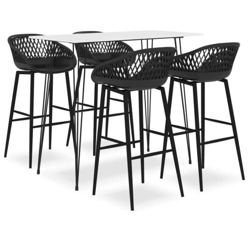 Bargrupp 5 delar vit och svart