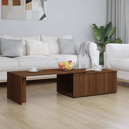 Soffbord Brun ek 150x50x35 cm konstruerat trä