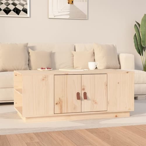 Soffbord 100x50x41 cm massivt furu