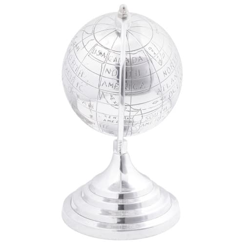 Glob Skulptur Silver 16.5x14x26 cm Aluminium