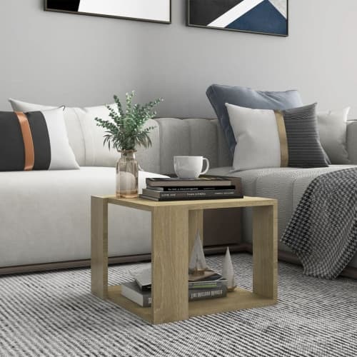 Soffbord sonoma-ek 40x40x30 cm konstruerat trä