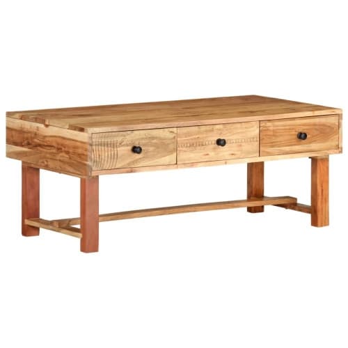 Soffbord 100x50x40 cm massivt akaciaträ